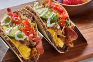 Double Crunch Breakfast Tacos